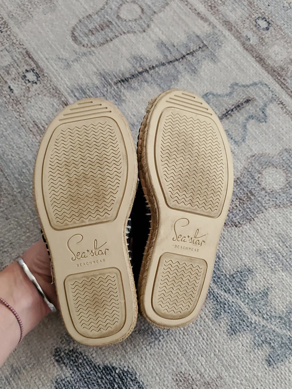 Sea Star Navy Beachwear Beachcomber Espadrille Shoes Kids Sz12